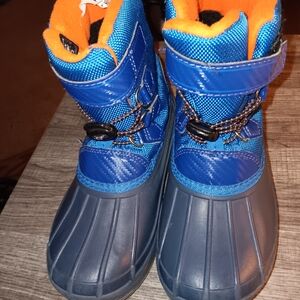 Boys Size 13, Wonder Nation Blue and Orange Winter Boots